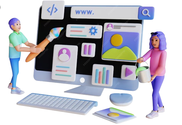 Professional Website Development Illustration